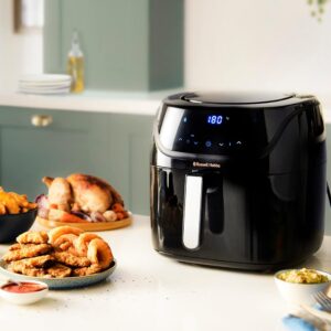 Russell Hobbs Air fryer XXL 8l [Multicuiseur 7en1, 10 programmes] Friteuse sans huile avec Rapid Air (cuit, grille, rôtit & plus, tactile, contrôle de température, lave-vaisselle) Airfryer 27170-56