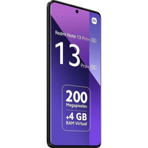 Xiaomi Redmi Note 13 Pro Plus 5G Black, Ecran de 6.67'', Smartphone Débloqué, Batterie mAh 5000, Mémoire Rom 256Go,Ram 8Go, Android 13, MediaTek Dimensity 7200• Gravure en 4nm, 8-coeurs jusqu’à 2,8GHz