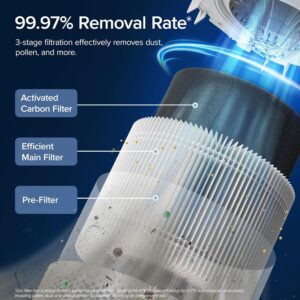 Le Levoit purificateur d'air offre une filtration avancée et un design moderne pour un environnement plus sain et agréable.