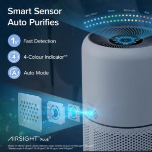 Le purificateur d'air Levoit garantit une élimination efficace des particules pour une maison propre et saine.