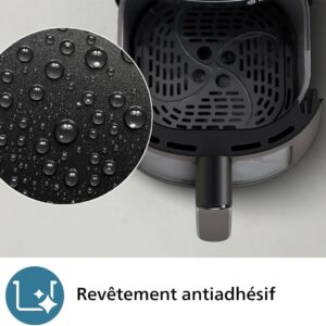 Philips Airfryer série 2000 4.2l, Friteuse sans huile philips 1500W, 13 options de cuisson, air fryer pas cher (NA229/00)
