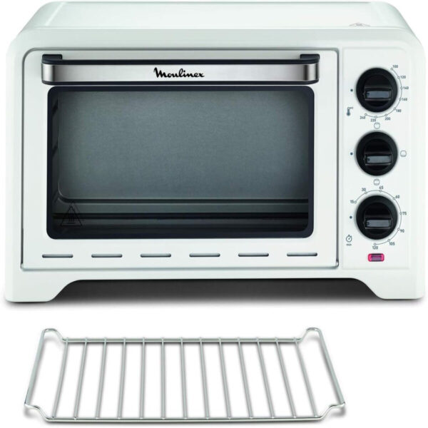 1-Mini-four-electrique-Moulinex-OX441110-OPTIMO-19L-Blanc Mini four électrique Moulinex OX441110 OPTIMO 19L Blanc est le four compact idéal pour la cuisine de tous les jours. Sélectionnez facilement la température.
