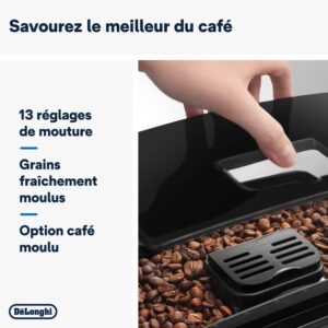 De'Longhi Magnifica S Machine a Café Grain ECAM22.110.B, Machine Expresso et Cappuccino, 1.8l, Noir – Image 3