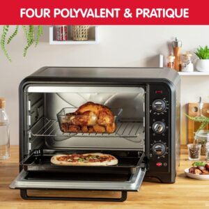 Mini Four électrique pas cher à chaleur tournante Moulinex Optimo 60l OX495810 Noir – Image 5