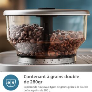 PHILIPS Barista Brew Machine à espresso semi-automatique - réservoir à grains double de 280g, (PSA3228/41) – Image 5