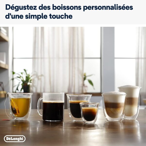 De'Longhi Magnifica Evo Machine a Café Grain ECAM292.81.B, 7 Recettes et Écran Tactile