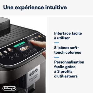 De'Longhi Magnifica Evo Next ECAM312.80.TB, Machine Café Automatique, 1450W, Noir titane – Image 6