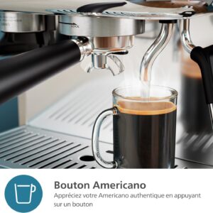 PHILIPS Barista Brew Machine à espresso semi-automatique - réservoir à grains double de 280g, (PSA3228/41) – Image 6