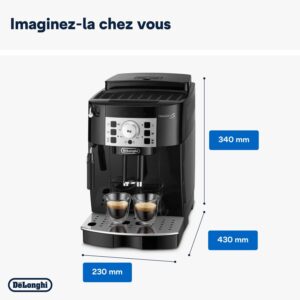 De'Longhi Magnifica S Machine a Café Grain ECAM22.110.B, Machine Expresso et Cappuccino, 1.8l, Noir – Image 6
