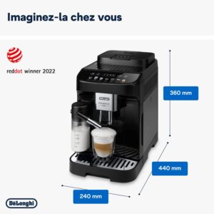 De'Longhi Magnifica Evo Machine a Café Grain ECAM292.81.B, Machine Expresso et Cappucino, 1.8l, 1450W, Noir – Image 7