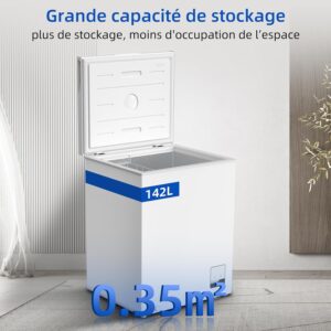 CHiQ Congélateurs Coffres : Compact, Silencieux et Performants - 142L et 99L, Classe Énergétique E – Image 12
