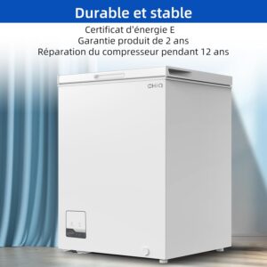 CHiQ Congélateurs Coffres : Compact, Silencieux et Performants - 142L et 99L, Classe Énergétique E – Image 14
