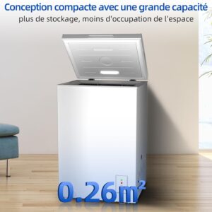 CHiQ Congélateurs Coffres : Compact, Silencieux et Performants - 142L et 99L, Classe Énergétique E – Image 3