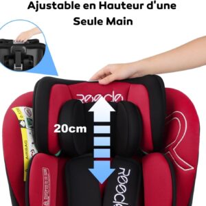 Reecle i-Size (ECE R129) Siège auto ISOFIX pivotant 360°, 40-150 cm, 0 à 12 ans (0-36 kg) – Image 13