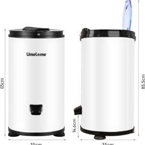 Umelome Essoreuse grande capacité 6kg Séchoir rotatif 2800 tr/min Spin Dryer énergétique et économie d'énergie [Classe énergétique A+++] – Image 16