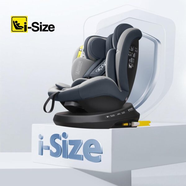 Reecle i-Size Siège Auto 360 Pivotant ISOFIX 40-150 cm, de la naissance à 12 ans (0-36 kg), ECE R129