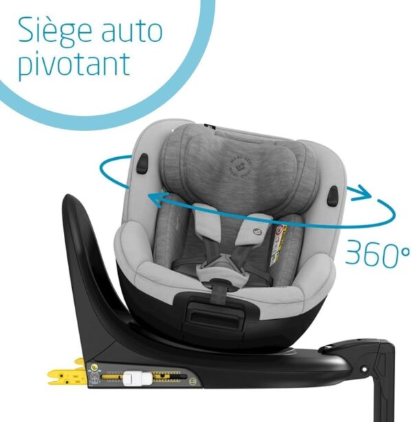 Maxi-Cosi Mica i-Size Siège-Auto Pivotant 360°, Base ISOFIX, de la Naissance jusqu'a 4 ans environ