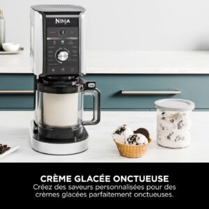 Ninja CREAMi Deluxe NC501EU, Machine a glace Sorbetière, 3 bacs, 10 fonctions,Crème glacée, Option de saveur 2 en 1 – Image 6
