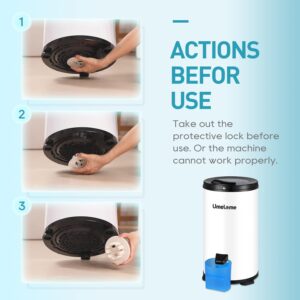 Umelome Essoreuse grande capacité 6kg Séchoir rotatif 2800 tr/min Spin Dryer énergétique et économie d'énergie [Classe énergétique A+++] – Image 6