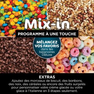 Ninja CREAMi Deluxe NC501EU, Machine a glace Sorbetière, 3 bacs, 10 fonctions,Crème glacée, Option de saveur 2 en 1 – Image 9