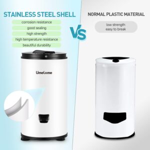 Umelome Essoreuse grande capacité 6 kg Séchoir rotatif 2800 tr/min Spin Dryer énergétique et économie d'énergie