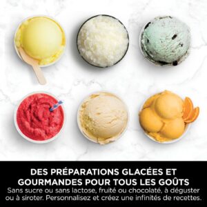 Ninja CREAMi Deluxe NC501EU, Machine a glace Sorbetière, 3 bacs, 10 fonctions,Crème glacée, Option de saveur 2 en 1 – Image 10