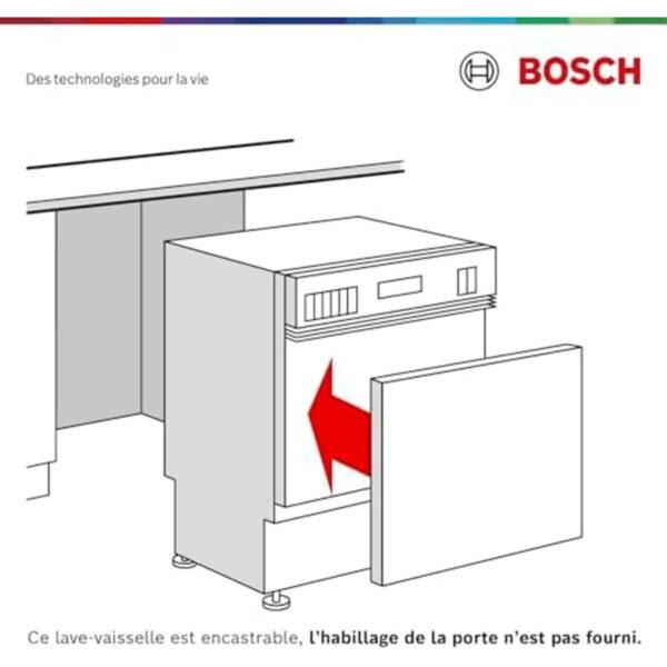 Bosch lave-vaisselle Série 4, Lave-vaisselle encastrable Home Connect, Lave-vaisselle 13 couverts Bosch, Bosch SMV4HVX45E lave-vaisselle silencieux, Lave-vaisselle Bosch avec moteur EcoSilence,