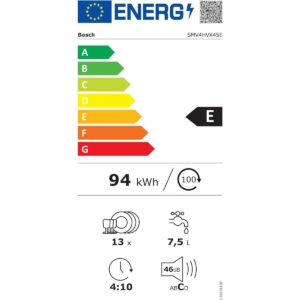 Bosch SMV4HVX45E - Série 4, Lave-vaisselle intégrable – Image 9