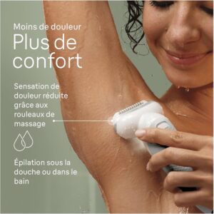 Braun Silk-épil 9 - Épilateur Étanche Avec Tête Pivotante et Accessoires - Confort Optimal Pour Zones Sensibles et Peau Douce Longue Durée – Image 6