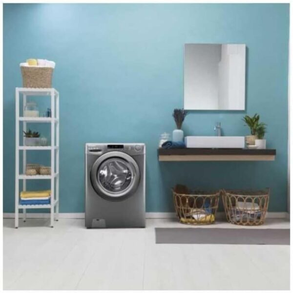 lave-linge frontal Candy CS1292DRRE1-S, lave-linge 9 kg Candy 15 programmes, machine à laver Candy départ différé, lave-linge Candy anthracite efficace,
