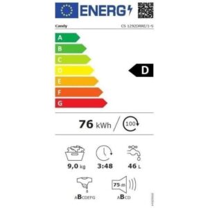 CANDY Lave linge Frontal CS1292DRRE1-S – Image 5