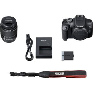 Canon EOS 2000d | Appareil Photo Réflex + (APS-C, 24.1 MP, WiFi, Full HD) + Objectif EF-S 18-55mm f/3,5-5,6 DC III, Noir – Image 6