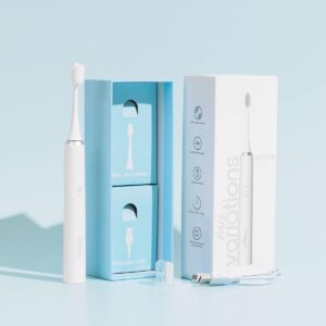 Brosse à dents électrique sonique rechargeable, Brosse à dents avec minuteur intégré, Brosse à dents électrique longue autonomie, Brosse à dents sonique pour gencives sensibles, Brosse à dents électrique 5 modes de brossage,