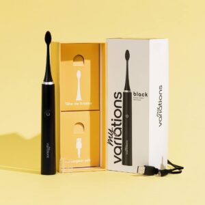 Brosse à dents électrique sonique rechargeable, Brosse à dents avec minuteur intégré, Brosse à dents électrique longue autonomie, Brosse à dents sonique pour gencives sensibles, Brosse à dents électrique 5 modes de brossage,