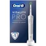 Brosse à dents électrique Oral-B Vitality Pro, Brosse à dents Oral-B avec capteur de pression, Oral-B brosse à dents électrique douceur, Brosse à dents électrique avec minuteur Oral-B, Brosse à dents Oral-B tête ronde,