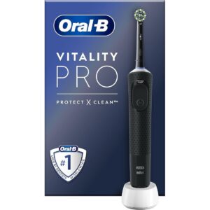 Brosse à dents électrique Oral-B Vitality Pro, Brosse à dents Oral-B avec capteur de pression, Oral-B brosse à dents électrique douceur, Brosse à dents électrique avec minuteur Oral-B, Brosse à dents Oral-B tête ronde,