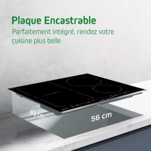 Sauter - SPI4664B - Plaque Induction - Table de Cuisson Encastrable - Noir - 4 Foyers - 7200W - Dimensions Encastrement : 56x49cm - Espace Grand Plat - Fabriqué en France – Image 11