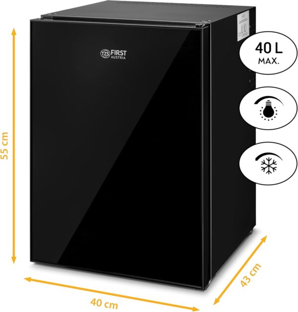 Mini frigo de chambre 40L,Petit frigo pratique et compact,Mini frigo économique en énergie